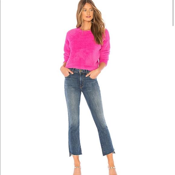 MCGUIRE Pallenberg Cloud Crewneck Fuzzy Sweater in Valley Girl Pink Barbiecore M - Picture 2 of 13